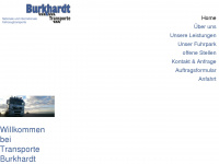 transporte-burkhardt.de Webseite Vorschau