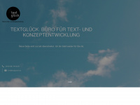 textglück.de Webseite Vorschau