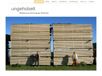 ungehobelt.ch Webseite Vorschau