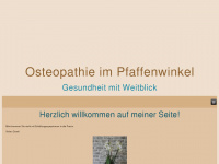 osteopathie-pfaffenwinkel.de Webseite Vorschau