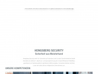 hengsberg-security.com Webseite Vorschau