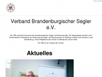 segeln-brandenburg.de Webseite Vorschau