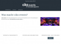 ciko-events.de Webseite Vorschau
