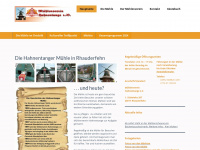 hahnentanger-muehle.net Webseite Vorschau