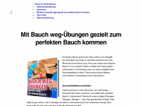 bauchweg-uebungen.de Webseite Vorschau