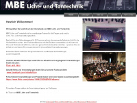 mbe-licht-ton.de Webseite Vorschau
