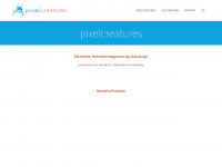 pixelcreatures.at Webseite Vorschau
