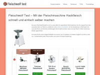 fleischwolf-test.net Webseite Vorschau