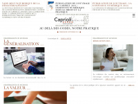 caprioli-avocats.com Webseite Vorschau