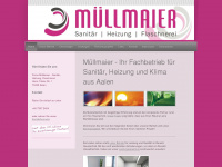 müllmaier-sanitär.de Webseite Vorschau