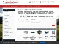 trampolinkaufen.info Webseite Vorschau