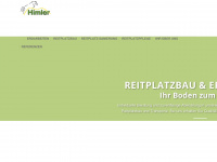 reitplatzbau-himler.de Webseite Vorschau
