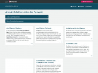 architekten-jobs.ch Webseite Vorschau