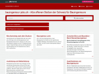 bauingenieur-jobs.ch Webseite Vorschau