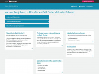 call-center-jobs.ch Webseite Vorschau