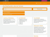 detailhandels-jobs.ch Webseite Vorschau