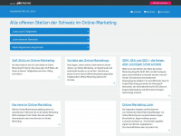 onlinemarketing-stellen.ch Webseite Vorschau