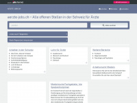 aerzte-jobs.ch Webseite Vorschau