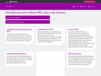 mpa-jobs.ch Webseite Vorschau
