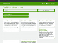 gaertner-jobs.ch Webseite Vorschau