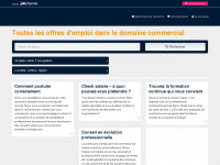 emploi-commercial.ch Webseite Vorschau