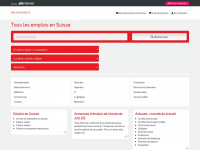 emploi-en-suisse.ch Webseite Vorschau