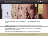 schoenheitsklinik-dr-funk-zuerich.ch Webseite Vorschau