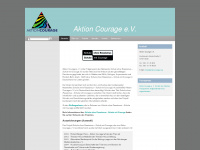 aktioncourage.org Webseite Vorschau
