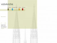 votivkirche.at Webseite Vorschau