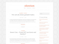 silentium.at Webseite Vorschau