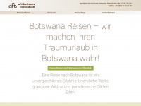 botswanatourism.de Webseite Vorschau