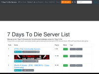 7daystodie-servers.com Webseite Vorschau