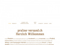 praline-versand.ch Webseite Vorschau