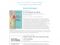 editionwidar.de Webseite Vorschau