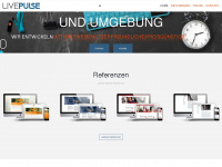 livepulse.ch Webseite Vorschau