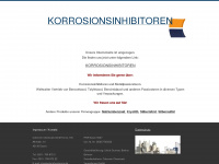 korrosionsinhibitoren.com Webseite Vorschau
