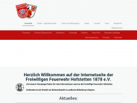 feuerwehr-hofstetten.de Webseite Vorschau