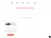 codestupser.de Webseite Vorschau
