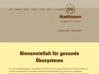 stadtbienen.org Webseite Vorschau