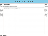 manthe.info Webseite Vorschau