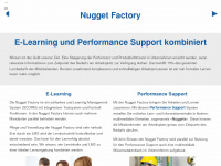 nugget-factory.com Webseite Vorschau