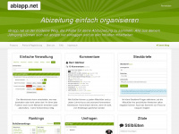 abiapp.net Webseite Vorschau
