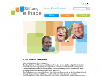 stiftung-teilhabe-oldenburg.de Webseite Vorschau