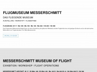 flugmuseum-messerschmitt.com Webseite Vorschau