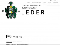 burschenschaft-leder.at Webseite Vorschau