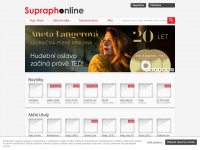 supraphonline.cz Webseite Vorschau