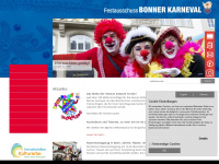 karneval-in-bonn.de Webseite Vorschau