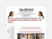 klebeband-tape-time.de Webseite Vorschau