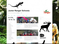junior-ranger-schweiz.ch Webseite Vorschau