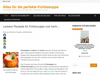 kuerbissuppe-rezepte.de Webseite Vorschau